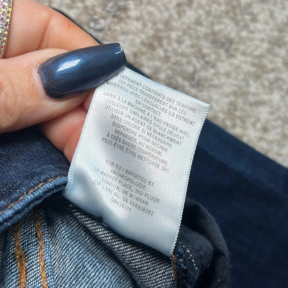 Anthropologie Pilcro And The Letterpress Stet Cropped Ankle Jeans Dark Wash - Picture 6 of 12